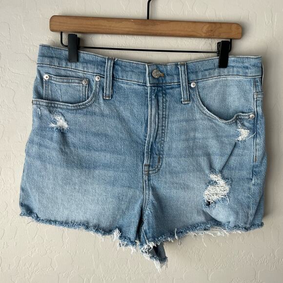 Madewell the perfect Jean shorts light wash 30 - Picture 4 of 10